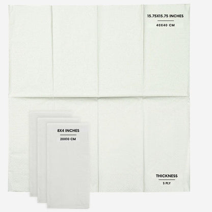 Black Beverage Napkins (300 Count) 2-Ply Disposable Cocktail Napkins for Bar, Weddings, Parties, Events, Premium Quality and EU Made