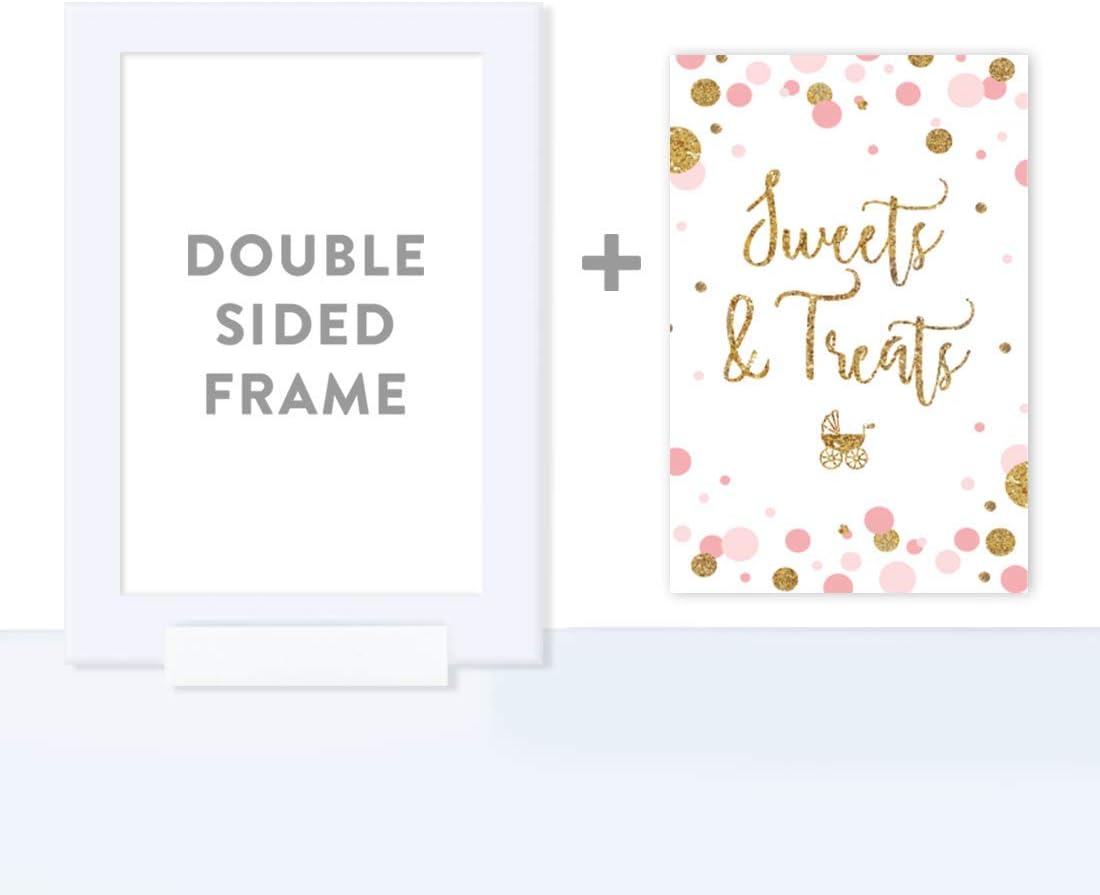 Andaz Press Blush Pink Gold Glitter Girl Baby Shower, Printable Table Tent Place Cards, 20-Pack, Seat Placement Cards Blank Place Cards For Table Settings Name Cards for Wedding, Graduation Food Cards - Colors B
