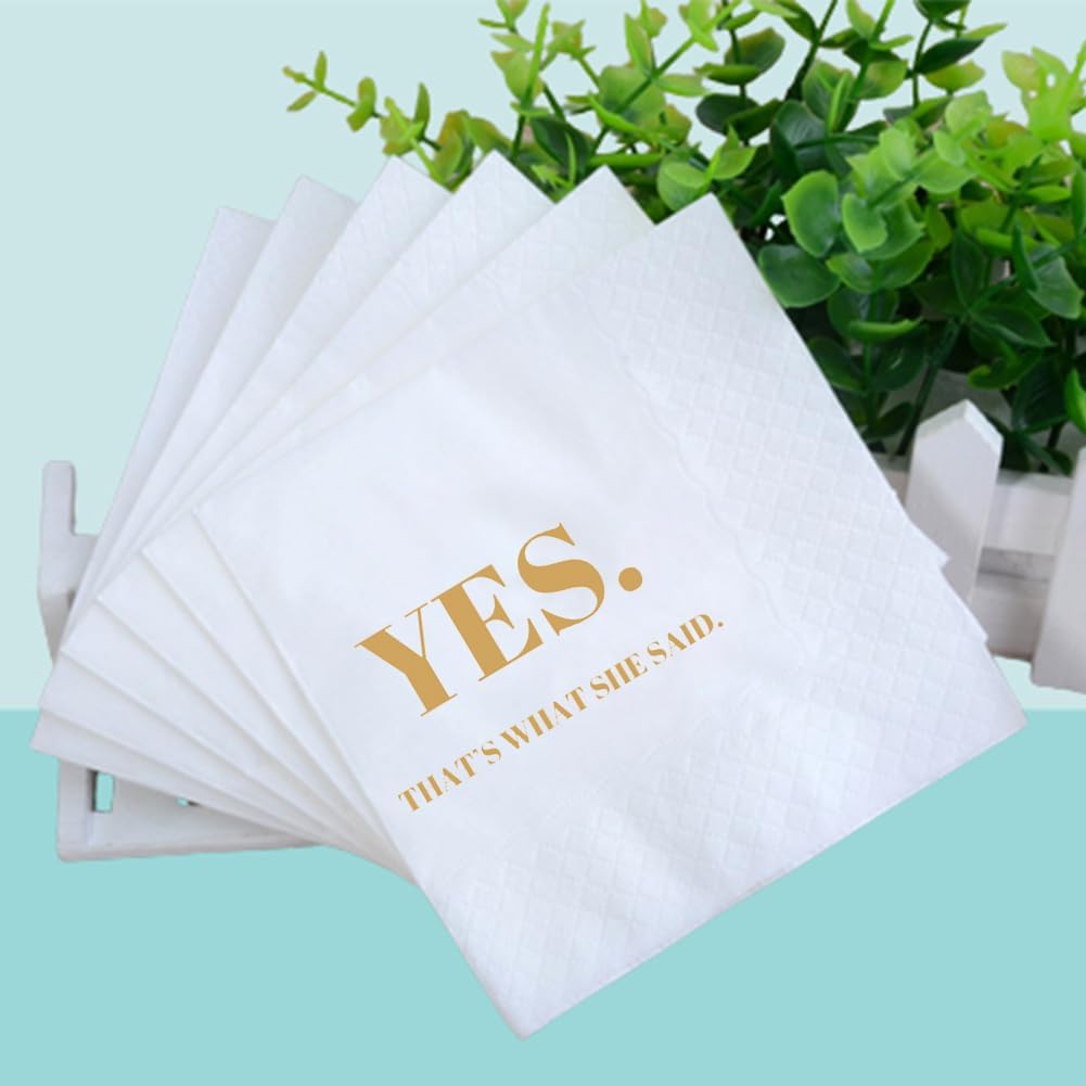 Funny Cocktail Napkins 100Pcs Funny Quotes Saying Disposable Paper Party Napkins 4.5 x 4.5 Two-ply (I Feel Sorry For People Who Don’t Know Us Napkins)