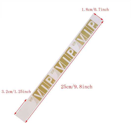 ONLYKXY 120pcs VIP Wristband Party Paper Wrist Straps 3/4" Tear-Resistant Waterproof Disposabl Wristbands for Events (Gold)