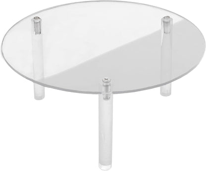 2 Pcs Clear Drink Dispenser Stand, Fit Max 7.87 Inch Diameter of Glass Beverage Dispenser, Acrylic Plant Stand for Parties and Events ( Height: 9.8cm/4"