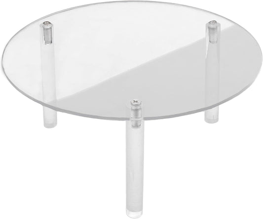 2 Pcs Clear Drink Dispenser Stand, Fit Max 7.87 Inch Diameter of Glass Beverage Dispenser, Acrylic Plant Stand for Parties and Events ( Height: 9.8cm/4"