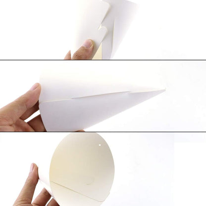 WEOXPR White Paper Party Hats for Birthday,Decorative Bulk Cone Hat for Adults Art DIY, Halloween Supplies（10/20/40/60）