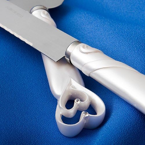 GIFTS INFINITY Personalized Wedding Cake Knife and Server Set with Engraving – Cake Cutting Utensil Set, Keepsake Gift for Wedding, Anniversary, Reception, Birthday & Other Occasions (CH-101WB)