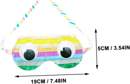 2pcs Playthings Birthday Party Favors Pinata Eye Cover Costume Masks Lovely Eye Masks Birthday Party Props Costume Supplies Pinata Playthings Paper