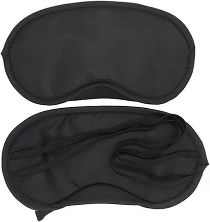 10 PCS Blindfold Eye Cover Sleep Mask Eye Masks Shade Cover for Team Building Games Party Night Blindfold with Adjustable Strap(Black)