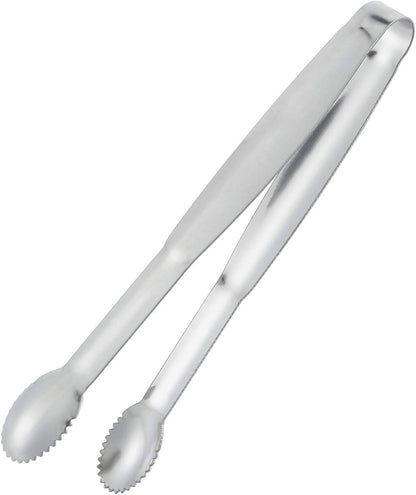MSY BIGSUNNY Durable Stainless Steel Ice Tongs, 7 inch Sugar Cube Serving Tongs, Set of 2