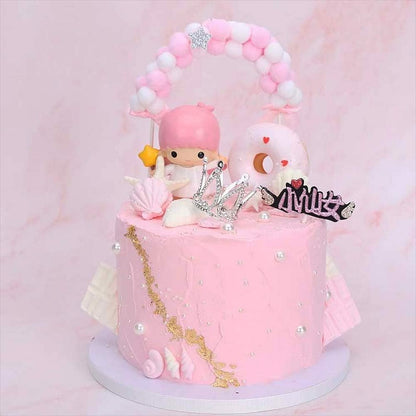 2Pcs Mini Infant Crown Baby Princess Tiara Cake Topper Crystal Rhinestone Small Gold Cupcake Crown for Newborn Photo Prop Royal Prince Themed Birthday Wedding Christmas Party Decorations