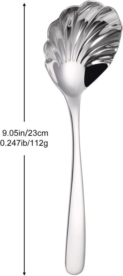 Large Serving Spoon, Stainless Steel Catering Serving Utensils for Party Buffet Dinner Banquet Cooking Kitchen Basics,Dishwasher Safe(Gold)