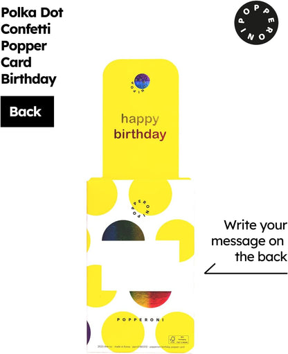 Confetti Popper Birthday Card Pop Up Surprise Greeting Cards Funny Congratulations Gift Idea for Party