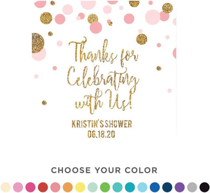Andaz Press Blush Pink Gold Glitter Girl Baby Shower, Printable Table Tent Place Cards, 20-Pack, Seat Placement Cards Blank Place Cards For Table Settings Name Cards for Wedding, Graduation Food Cards - Colors B