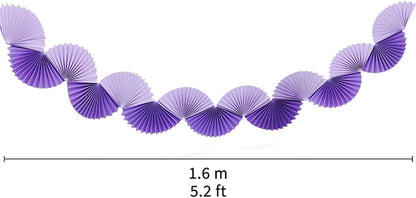Paper Fan Garland - Paper Fan Garland Party Decorations - Perfect for Birthday Parties, Holiday Decorations, Family Gatherings, Weddings and More (Red)