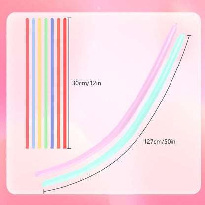 260 Balloons Clear 100 Pcs Long Balloons For Tying Balloon Arch Back To School Animal Balloon Clear 260 Globos Largos Para Hacer Figuras Birthday Valentines Party Decor