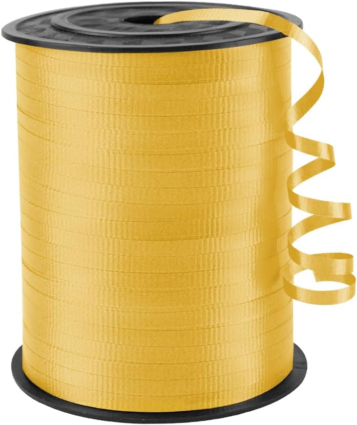 KMER LIFE White Crimped Curling Ribbon, 1/5" Wide x 500 Yards Christmas Curling Ribbons for Gift Wrapping, Party Decoration, Balloon String, Crafting, Balloon Ribbons for Florist Flower (1 Roll)