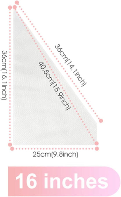 VolksRose 100Pcs Disposable Piping Bags, 18 inch Anti Burst and Non-Slip Pastry Bags, Thicken Cake Decorating Bags Icing Piping Bags for Cake Cupcakes Cookies Frosting, White