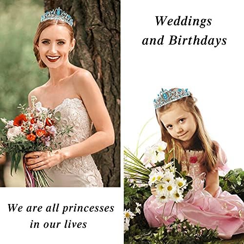 Happy Birthday Queen Tiara Crowns for Women, Red Sash, Party Favors Supplies Gift, 30th Decorations, Stuff Accessories