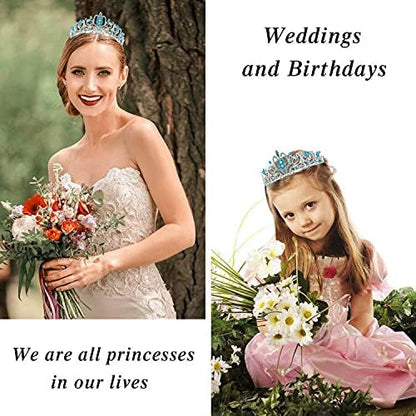 Happy Birthday Queen Tiara Crowns for Women, Red Sash, Party Favors Supplies Gift, 30th Decorations, Stuff Accessories