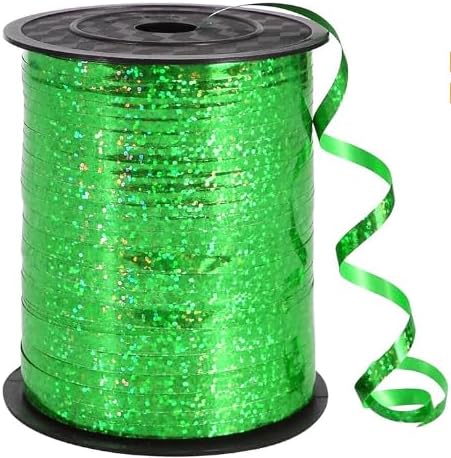 BEISHIDA 500 Yards Red Ribbon Crimped Curling, Balloon String Shiny Metallic Roll for Gift Wrapping Ribbon for Birthday Valentines Day Wedding Mother's Day Party Decorations