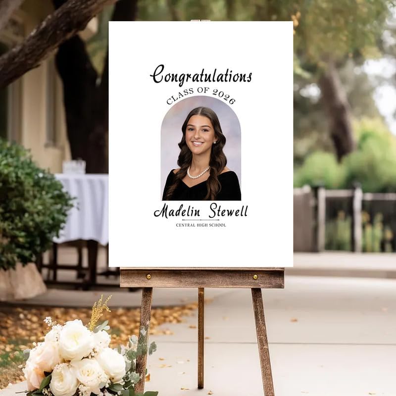 Personalized 2026 Graduation Party Welcome Sign, Minimalist Grads Decor, Class of 2026 Graduation Party Poster, Custom Graduation Party Sign, Congrats Grad Decorations Design 2