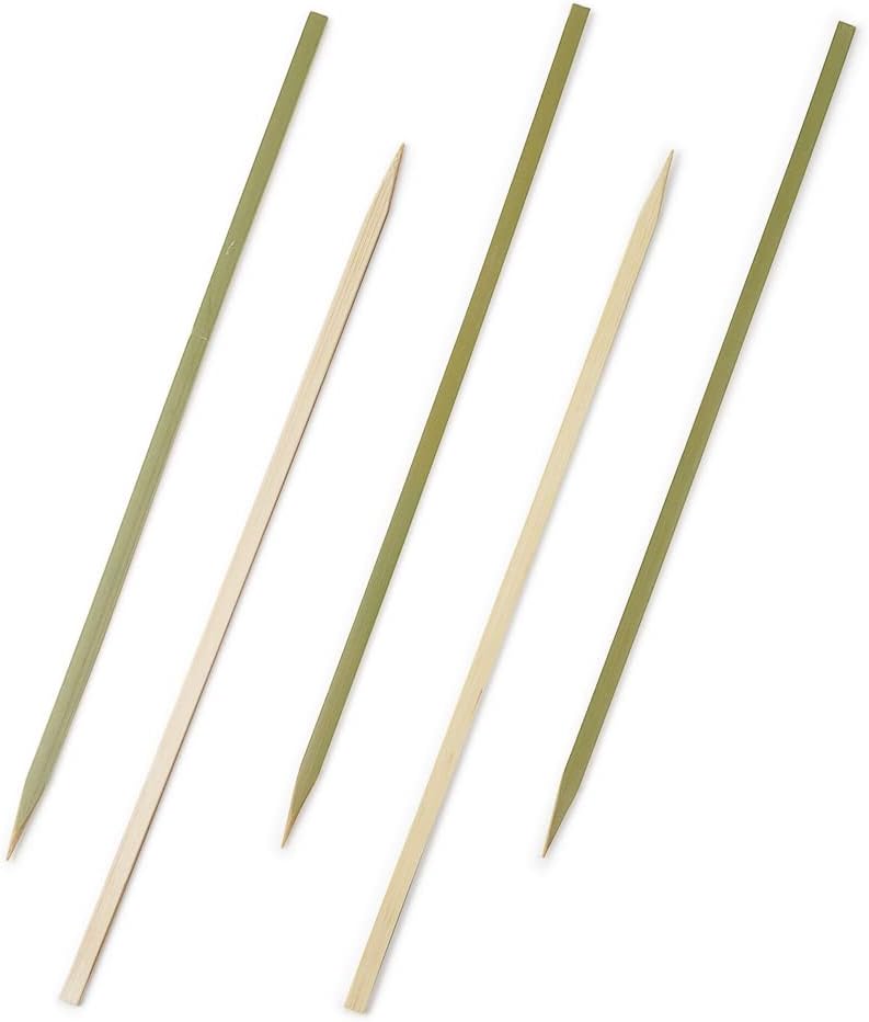 3.5 Inch Cocktail Picks, 100 Disposable Appetizer Skewers - Cylinder Top, Sturdy, Natural Bamboo Decorative Toothpicks, For Barbeques, Parties, Or Buffets