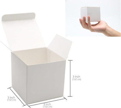Oletx 24 Pcs Colorful Paper Gift Boxes, Small Candy Boxes Bulk, 3x3x3 inch Gift Box with Lids, Goodie Treat Boxes for Party Favors, Birthday Gifts, Wedding Gifts
