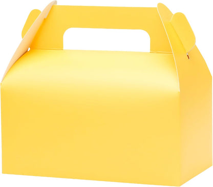 UnicoPak 30 Pack Party Favor Boxes Treat Boxes, White Gable Gift Boxes for Party Favors Goodies Cookies Treats Candies Meals Lunch, 6.5x3.5x3.5 Inches
