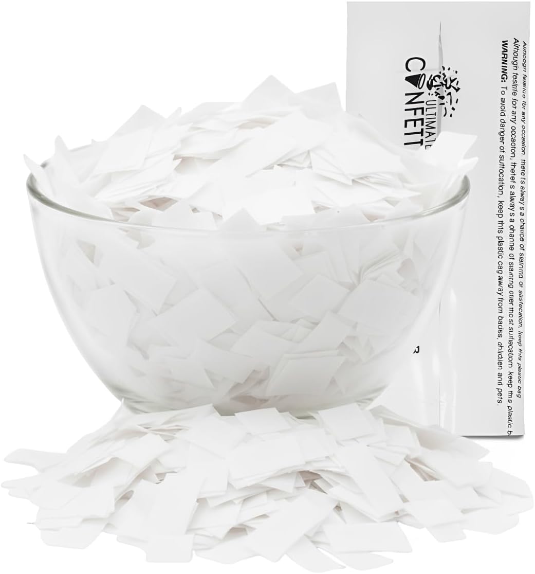 Ultimate Confetti, Multicolor Biodegradable Confetti - Rectangular Fluttering Tissue Paper Confetti for Cannon and Launcher use - Best for Holidays, Birthday, Wedding, and Parties - 1 lb, 16 oz