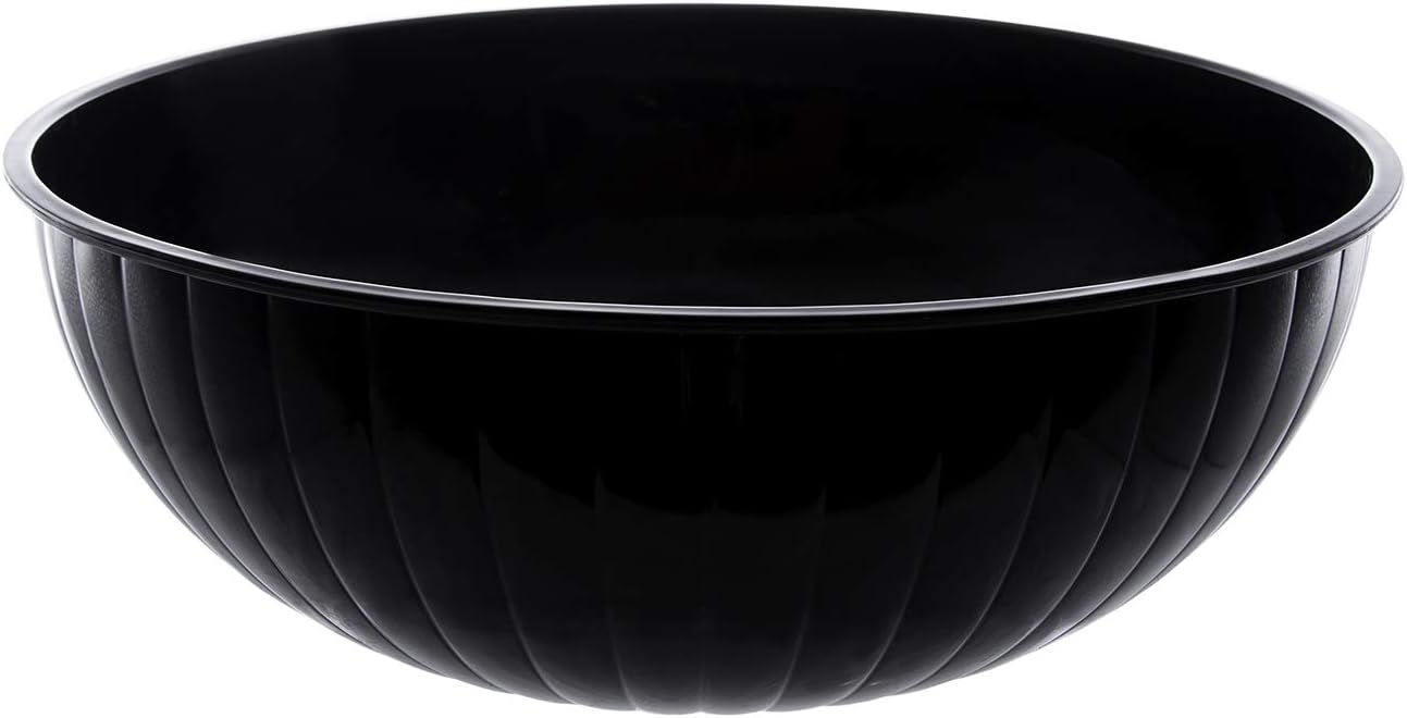 Party Essentials Hard Plastic 192-Ounce Serving Bowl, Neon Pink
