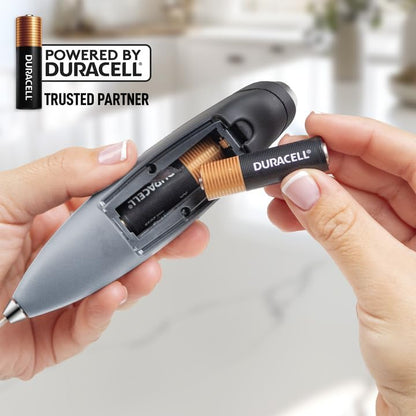 Zulay Kitchen Powerful Milk Frother Wand With Duracell Batteries - Ultra Fast Handheld Drink Mixer - Electric Whisk Foam Maker for Coffee, Lattes, Cappuccino & Matcha - Z1 Motor - Black - Colors B