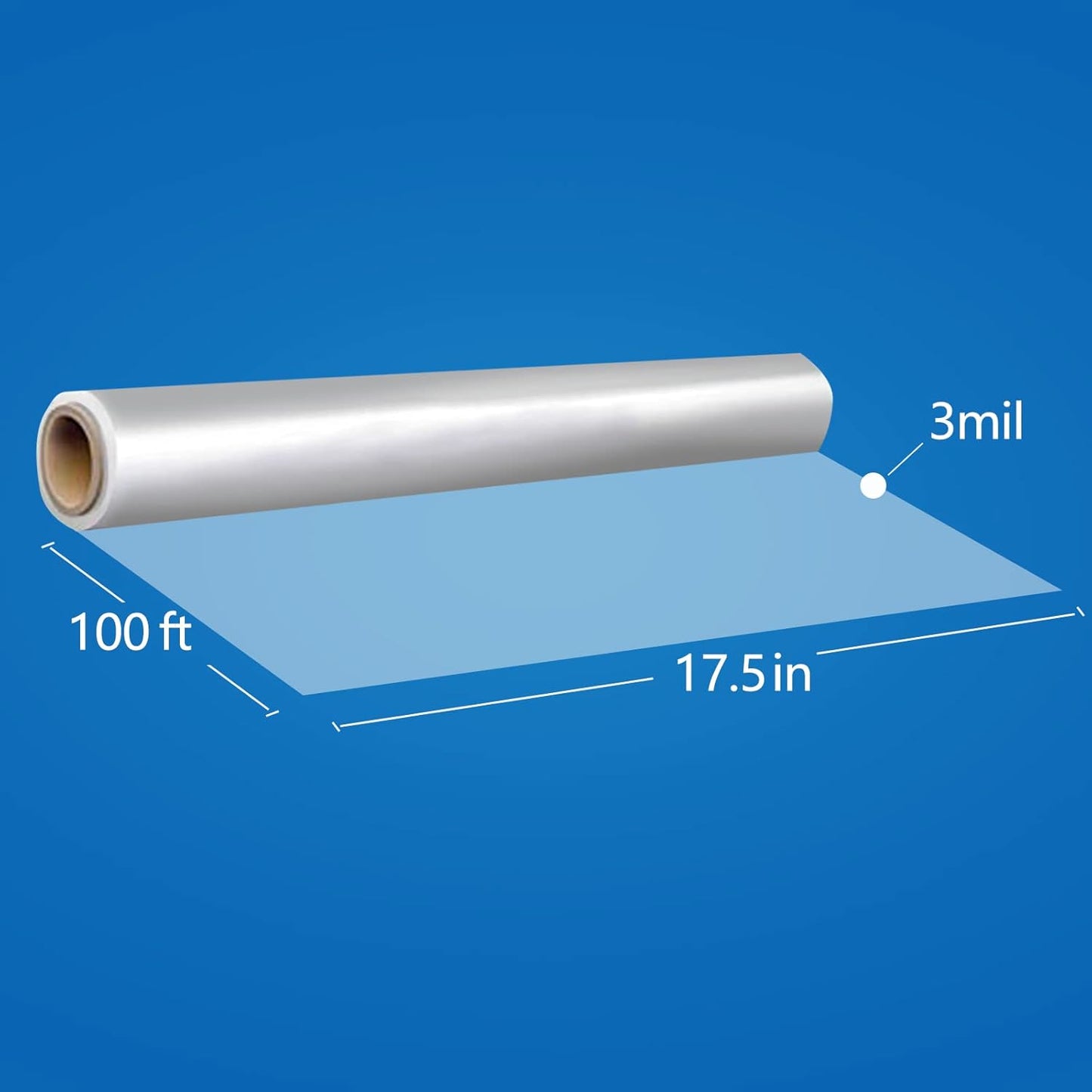 JOYIT 100 ft Clear Cellophane Wrap Roll (31.5 in x 100 ft) - 3 Mil Thicken Cellophane Roll,Cellophane Bags Large,Wrapping Paper for Flower Gift Baskets Wrap (31.5" fold into 16")