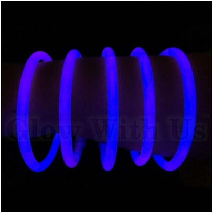 Glow Sticks Bracelets Bulk Wholesale, 100 8” Yellow Glow Bracelets, Bright Color, Glow 8-12 Hrs, 100 Connectors Included, Glow Party Favor Supplies, Sturdy Packaging, Great Fun.