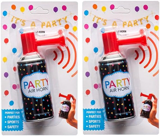 Generic 2/Pack Air Horn Noise Maker, Handheld Pump, Loud for Parties, Sports, Safety Outdoor Events 0.53 Oz (15 g) each Can