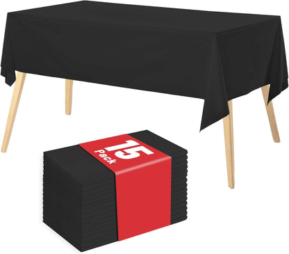 Plastic Table Cloth, 310 Ft X 54 in Disposable Tablecloth White Plastic Tablecloth with Any Cut Sliding Cutters Premium Table Cover Roll for Picnics, Parties, Birthdays, Weddings