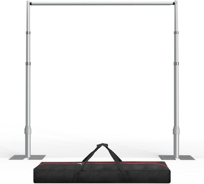 EMART 10x10ft Heavy Duty Backdrop Stand Kit, Adjustable Pipe and Drape Photo Booth Frame for Wedding, Party, Christmas, Birthday Decorations