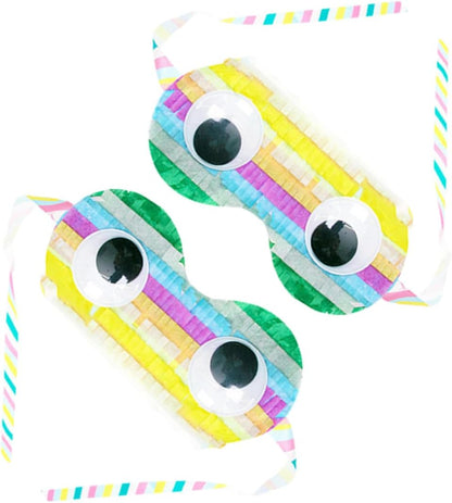 BESPORTBLE 2Pcs Paper Pinata Eye Masks for Birthday Party Game Supplies Fun Cosplay Accessories Lightweight for Celebrations and Photo Props