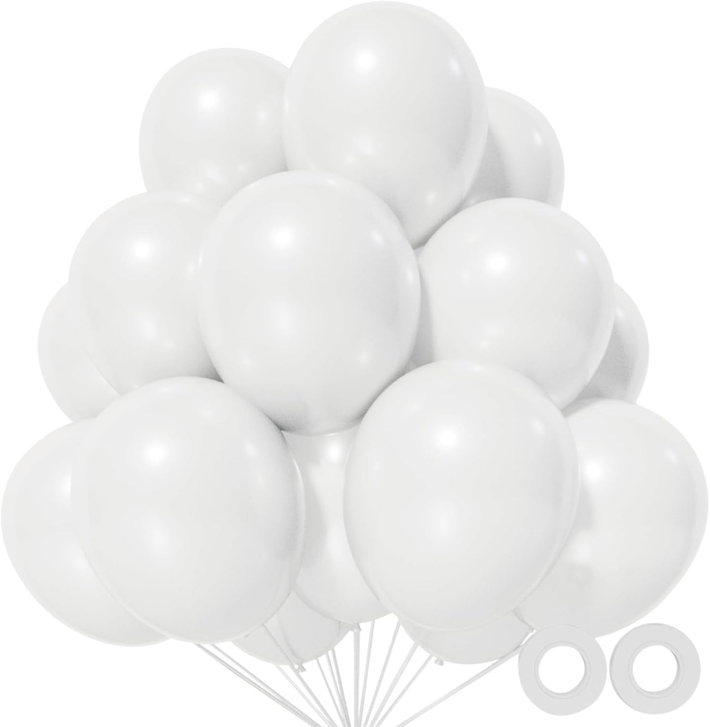 110pcs Black Balloon 12 inch, Black Latex Balloons for Birthday Party Baby Shower Wedding(with 2 Ribbons). - Colors A