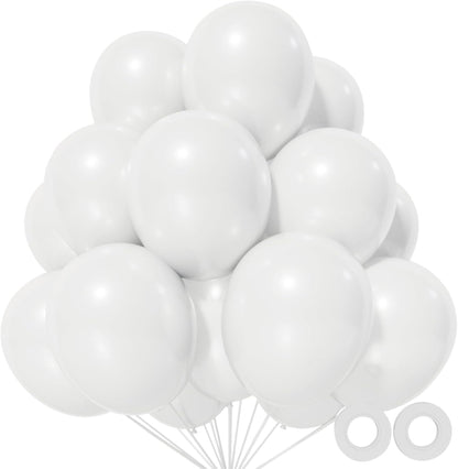 110pcs Black Balloon 12 inch, Black Latex Balloons for Birthday Party Baby Shower Wedding(with 2 Ribbons). - Colors A