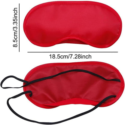 AKOAK 10 Pieces Game Party Sleep Travel Eye Mask, Lightweight Shading Eye Protection Rest Eye Mask, with Nose Pad and Adjustable Strap, Unisex (Pink)