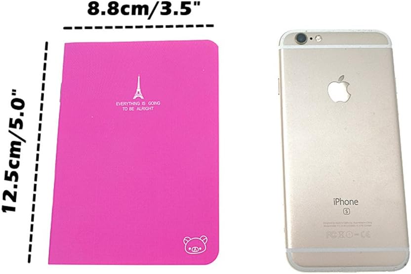 ALIMITOPIA 24pcs Mini Notebook Portable Pocket Notebook Journal Steno Memo MiniDaily NotePad,3.5X5 inches,24 sheets,College Ruled Pages(Cartoon Animals)