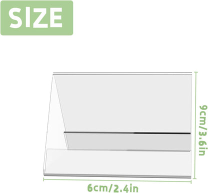 10 PCS Acrylic Table Tent Sign with 20 PCS Blank Cards, Coffee & Tea Reserved Sign Table Beverage Display Signs for Weddings, Birthday Parties, Message Board Signs, Buffet, Bakery