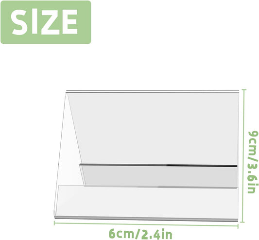 10 PCS Acrylic Table Tent Sign with 20 PCS Blank Cards, Coffee & Tea Reserved Sign Table Beverage Display Signs for Weddings, Birthday Parties, Message Board Signs, Buffet, Bakery