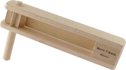 Large Wooden Mexican Matraca Noisemaker - 11" Long Ratchet