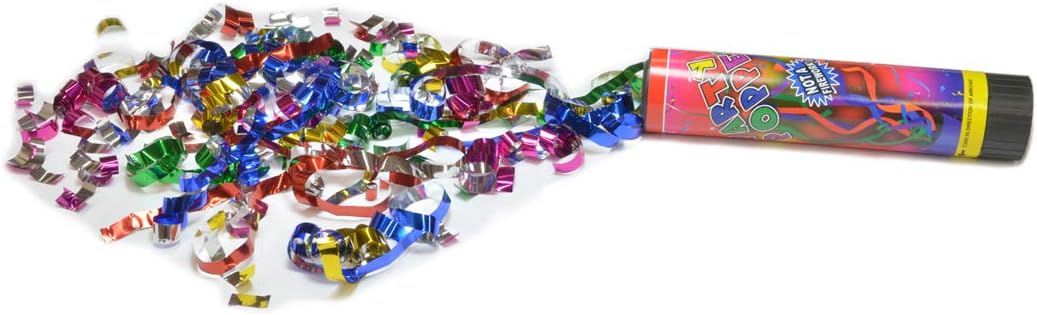 Confetti Poppers Party Accessory 8 Inch (24 Pack)