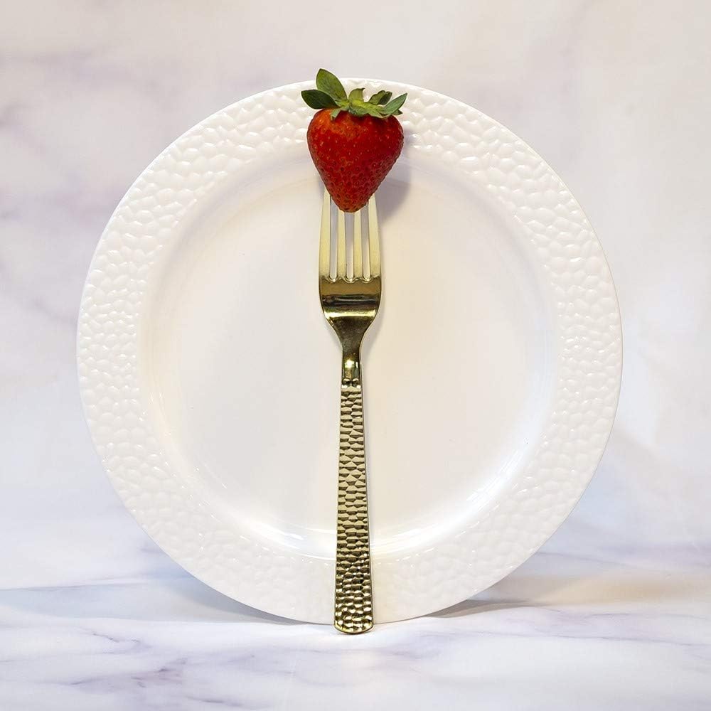 Plastic Cutlery Silverware Extra Heavyweight Disposable Flatware, Full Size Cutlery Combo, Polished Silver, 80 Forks, 40 Spoons, 40 Knifes, Value Pack 160 Count