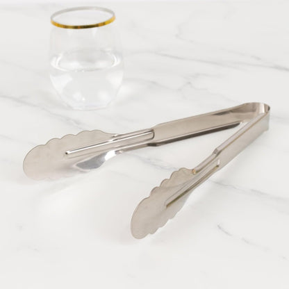 Efavormart 3-Pack 12" Clear Plastic Serving Tongs, Heavy-Duty Disposable Food Tongs for Catering, Buffets, Salads, and Party Events