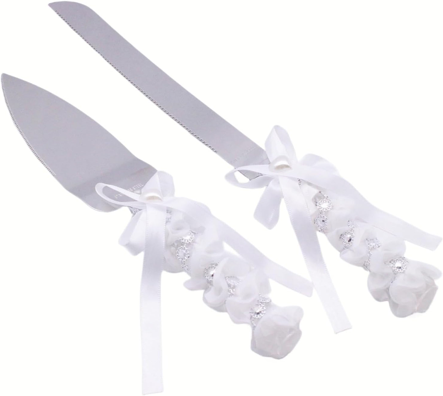Wedding Cake Knife and Server Set - Vintage Design Stainless Steel Cake Cutter Set - Gifts for Wedding Anniversary Party Celebration