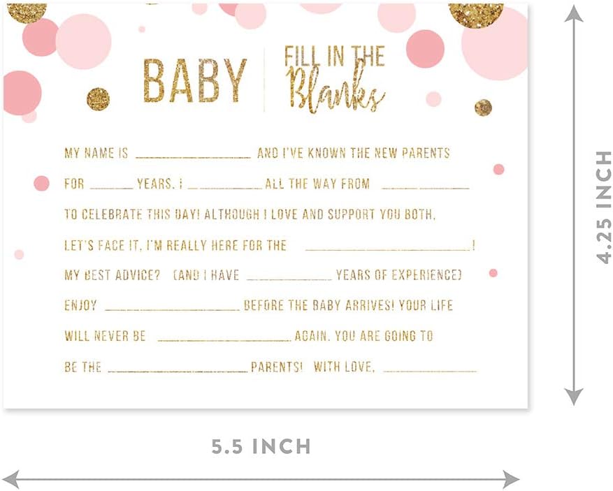 Andaz Press Blush Pink Gold Glitter Girl Baby Shower, Printable Table Tent Place Cards, 20-Pack, Seat Placement Cards Blank Place Cards For Table Settings Name Cards for Wedding, Graduation Food Cards - Colors B