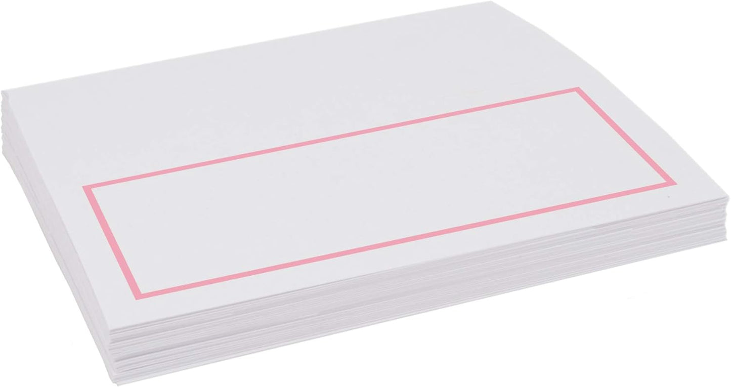 Single Line Border Printable Place Cards, Gold (Choose Color), Set of 60 (10 Sheets), Laser & Inkjet Printers - Wedding, Party, Dinner, and Special Events - Made in the USA