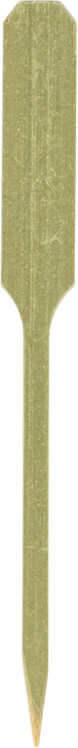 3.5 Inch Cocktail Picks, 100 Disposable Appetizer Skewers - Cylinder Top, Sturdy, Natural Bamboo Decorative Toothpicks, For Barbeques, Parties, Or Buffets