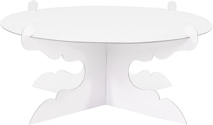 12 inch One Tier Cardboard Cake Stand,Black Cupcake Stand for Birthday Wedding DIY Dessert Decoration